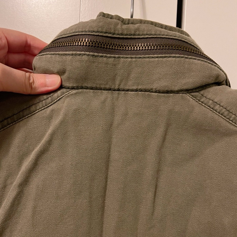 Vintage Abercrombie & Fitch A&F Dark Green Fully Lined Jacket Y2K - Picture 10 of 11